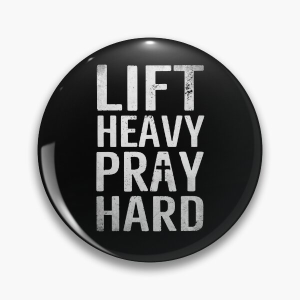 Item preview, Lift Heavy Pray Hard Gym Christian Workout designed and sold by suhairee-studio.