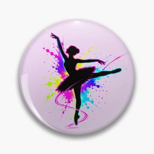 Item preview, Neon Ballerina Silhouette Explosion designed and sold by Sn1ver.