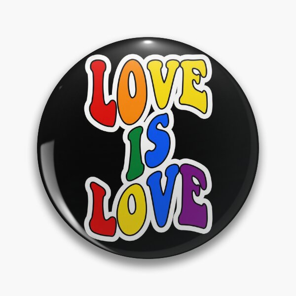 Item preview, Love Is Love Retro Groovy Typography Rainbow Pride designed and sold by TeNovaStudio.