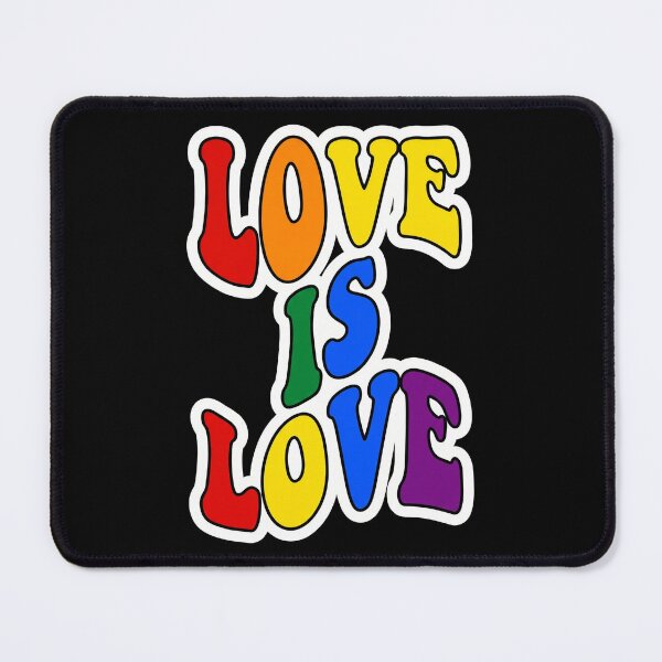 Item preview, Love Is Love Retro Groovy Typography Rainbow Pride designed and sold by TeNovaStudio.