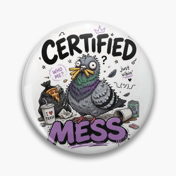 Item preview, Certified Mess Funny Chaotic Meme Sticker designed and sold by Sticker Sprout.