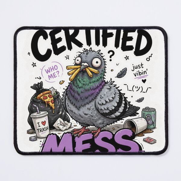 Item preview, Certified Mess Funny Chaotic Meme Sticker designed and sold by Sticker Sprout.