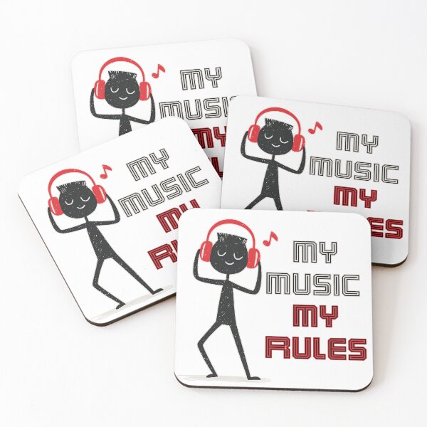 Item preview, My Music My Rules Funny Stickman Graphic Retro Typography Streetwear designed and sold by DesignArtist.ia.