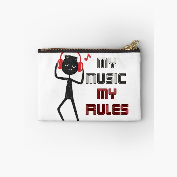 Item preview, My Music My Rules Funny Stickman Graphic Retro Typography Streetwear designed and sold by DesignArtist.ia.