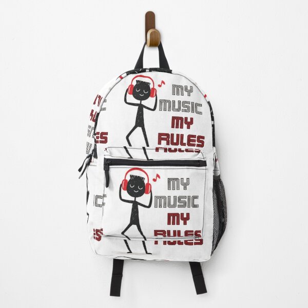 Item preview, My Music My Rules Funny Stickman Graphic Retro Typography Streetwear designed and sold by DesignArtist.ia.