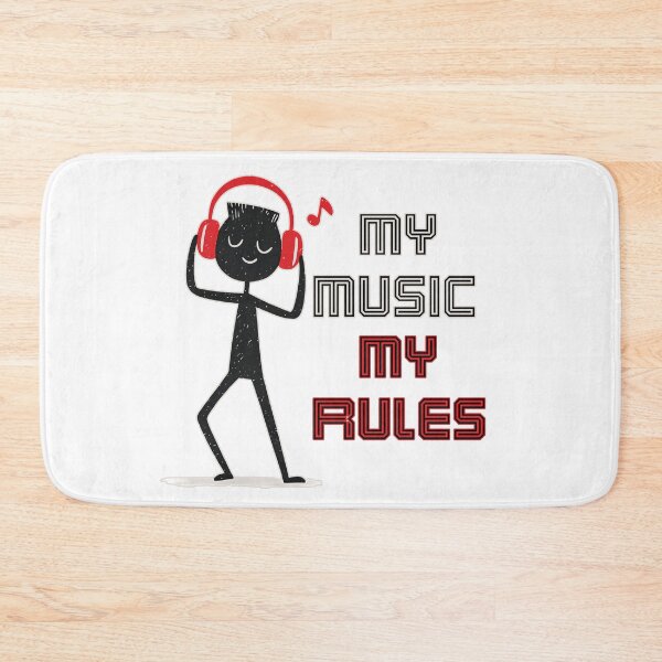 Item preview, My Music My Rules Funny Stickman Graphic Retro Typography Streetwear designed and sold by DesignArtist.ia.