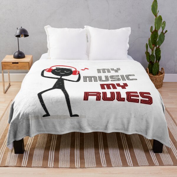 Item preview, My Music My Rules Funny Stickman Graphic Retro Typography Streetwear designed and sold by DesignArtist.ia.