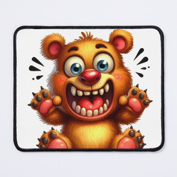 Item preview, Hilarious Exaggerated Bear Cub Cartoon Illustration designed and sold by LunaPixelStudio.