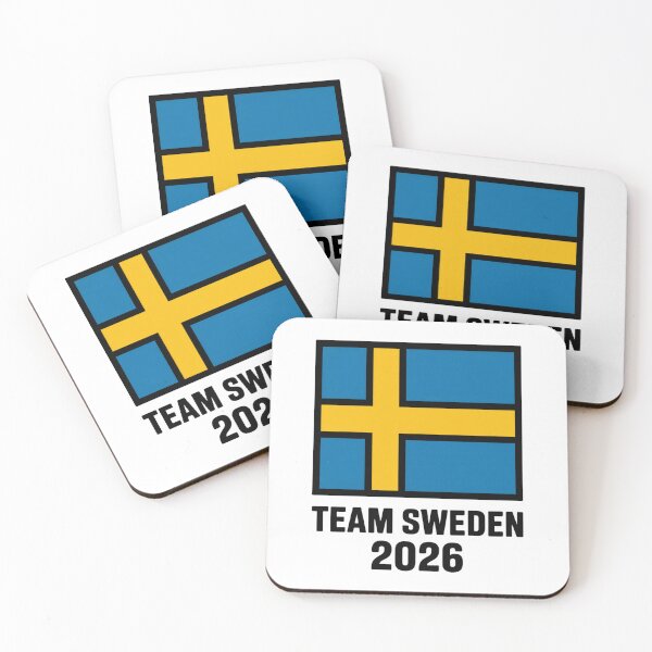 Item preview, Team Sweden 2026 Fan Flag T-Shirt V16 designed and sold by DBWStudios.