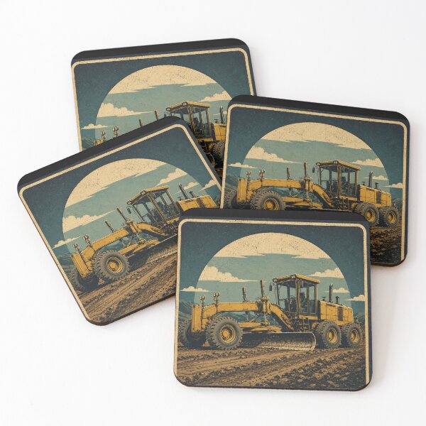 Item preview, Motor Grader Operator Vintage Road Construction Equipment Design designed and sold by kakmi-art.