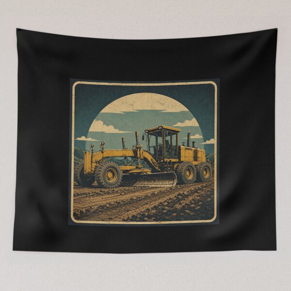 Item preview, Motor Grader Operator Vintage Road Construction Equipment Design designed and sold by kakmi-art.