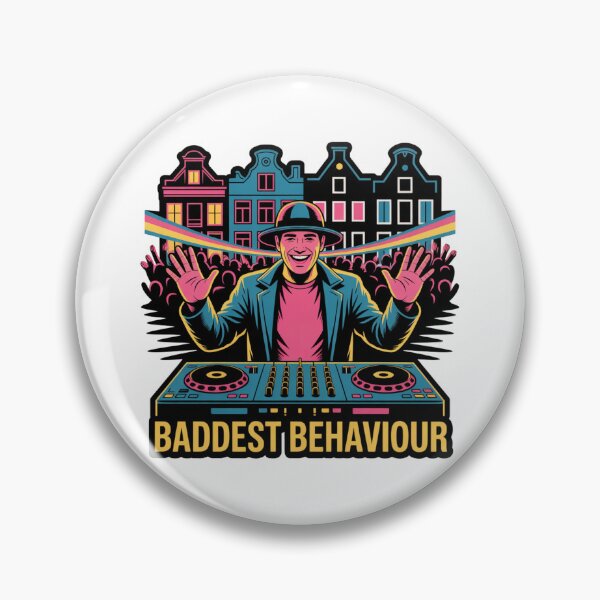 Item preview, Baddest Behaviour DJ Amsterdam Rave Art designed and sold by LukaRealm.
