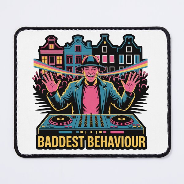 Item preview, Baddest Behaviour DJ Amsterdam Rave Art designed and sold by LukaRealm.