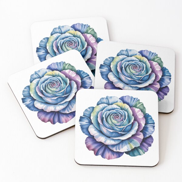 Item preview, Blue Violet Rose Watercolor Bloom designed and sold by NatArtSA.