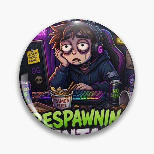 Item preview, Respawning Mentally Funny Gaming Meme Sticker designed and sold by Sticker Sprout.