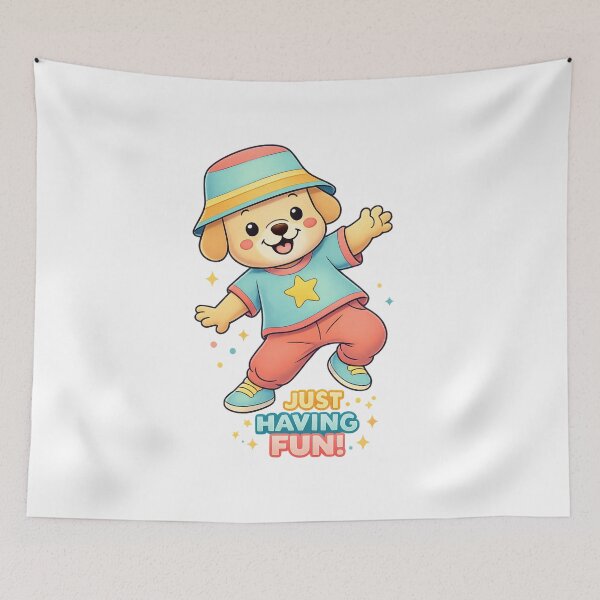 Item preview, Having Fun Dog T-Shirt Design designed and sold by SoftSproutstu.