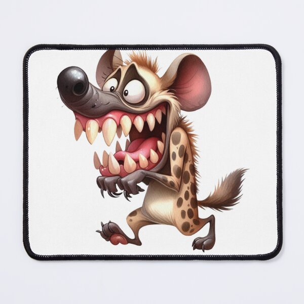 Item preview, Hilarious Exaggerated Hyena Cartoon Illustration designed and sold by LunaPixelStudio.