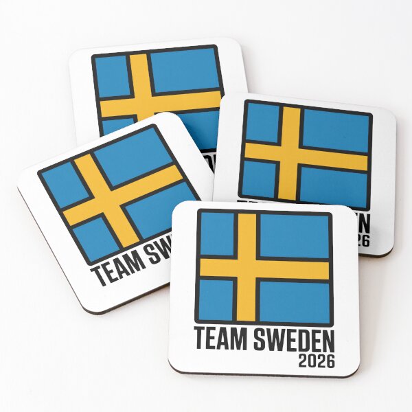 Item preview, Team Sweden 2026 Fan Flag T-Shirt V17 designed and sold by DBWStudios.