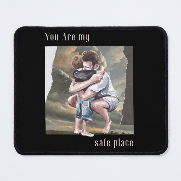 Item preview, You Are My Safe Place Father Hug Watercolor Art designed and sold by Rhodes Shop.