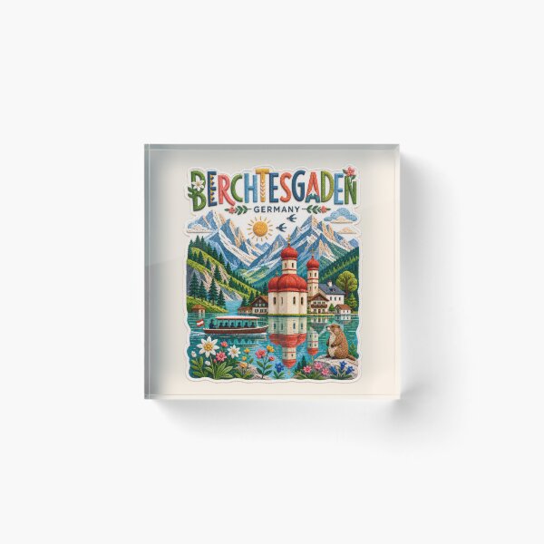 Item preview, Bavarian Alps Berchtesgaden Travel Souvenir Art designed and sold by Witsprings.