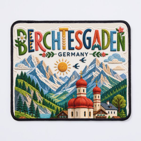 Item preview, Bavarian Alps Berchtesgaden Travel Souvenir Art designed and sold by Witsprings.