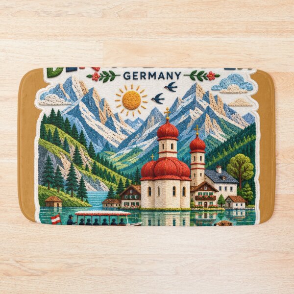 Item preview, Bavarian Alps Berchtesgaden Travel Souvenir Art designed and sold by Witsprings.