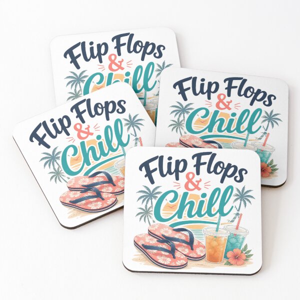 Item preview, Flip Flops & Chill – Tropical Summer Vibes designed and sold by ABLAT-CREATIONS.