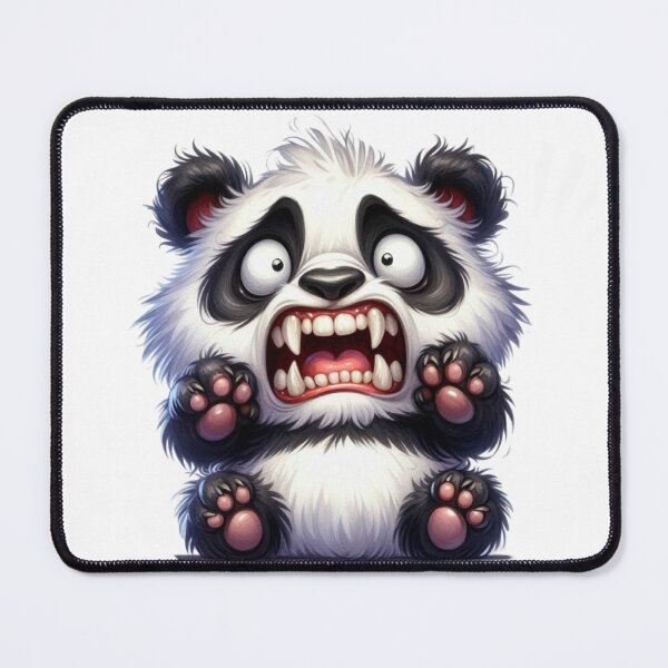 Item preview, Hilarious Exaggerated Panda Cub Cartoon Illustration designed and sold by LunaPixelStudio.