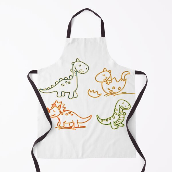 Item preview, Cute Neon Dinosaur Sticker Sheet Retro Line Art Kids Dino Pack Poster designed and sold by DesignArtist.ia.