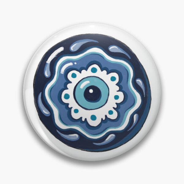 Item preview, Evil Eye - Blue Totem Drop designed and sold by Mystic Eye Loom Studio .