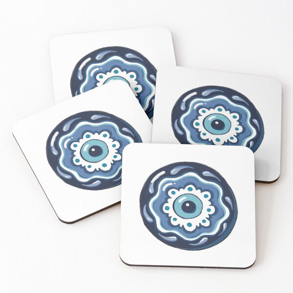 Item preview, Evil Eye - Blue Totem Drop designed and sold by Mystic Eye Loom Studio .