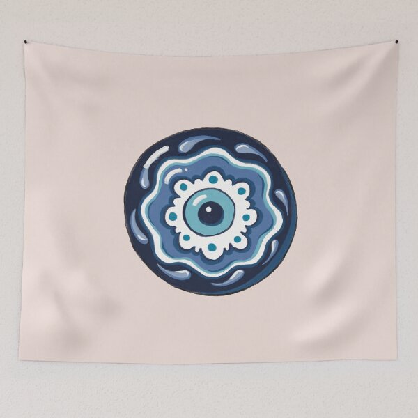 Item preview, Evil Eye - Blue Totem Drop designed and sold by Mystic Eye Loom Studio .