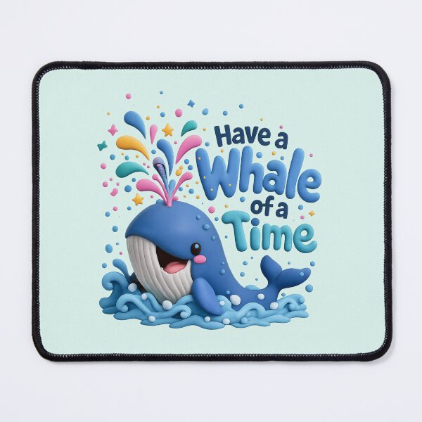 Item preview, Cute Whale Confetti Party | Kawaii 3D Ocean Animal Quote designed and sold by Moons Studio.