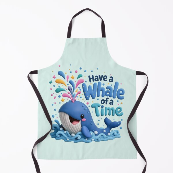 Item preview, Cute Whale Confetti Party | Kawaii 3D Ocean Animal Quote designed and sold by Moons Studio.