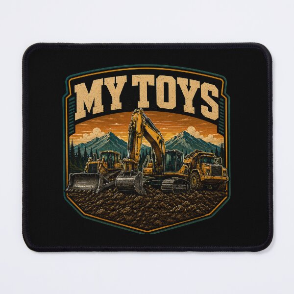 Item preview, My Toys Heavy Equipment Operator Vintage Construction Machinery Design designed and sold by kakmi-art.