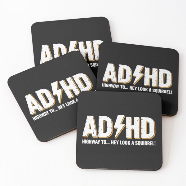 Item preview, ADHD Highway to Oh Look a Squirrel Funny Parody Rock Humor Design designed and sold by NatArtSA.