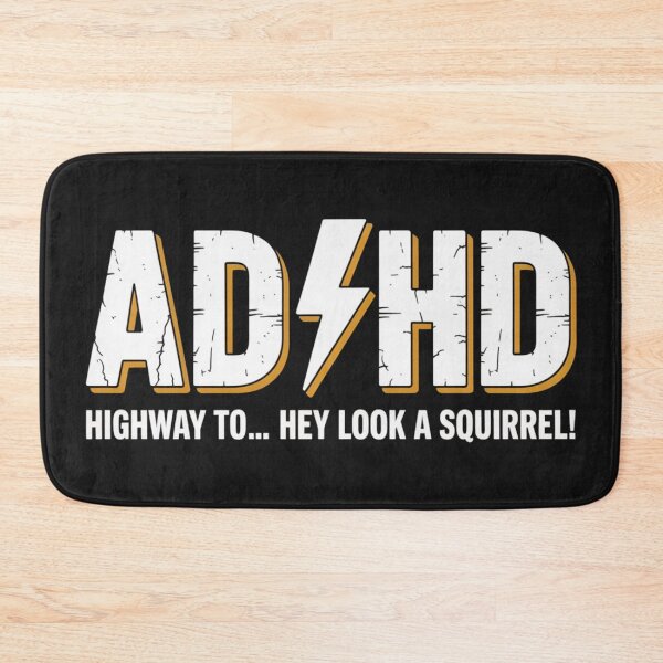Item preview, ADHD Highway to Oh Look a Squirrel Funny Parody Rock Humor Design designed and sold by NatArtSA.