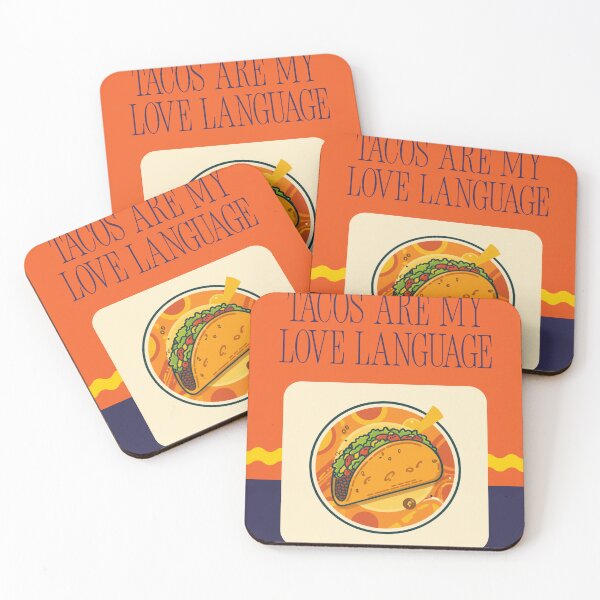 Item preview, Tacos Are My Love Language — Funny Taco Gift designed and sold by RedRubyBubble.