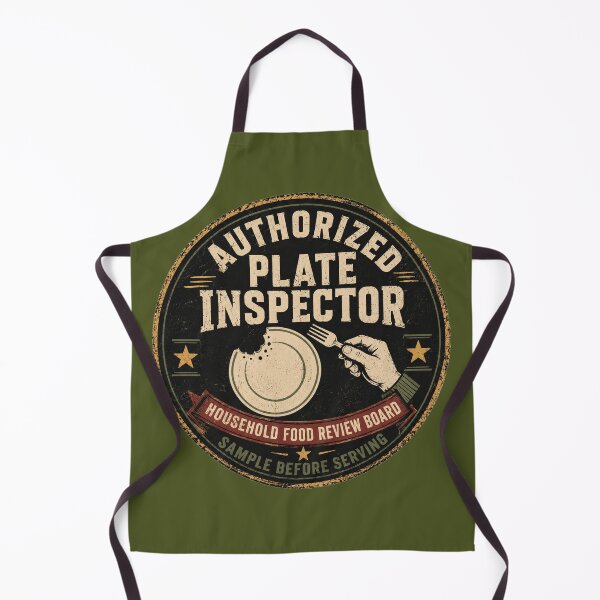 Item preview, Authorized Plate Inspector Funny Dad Food designed and sold by POD DYNASTY.