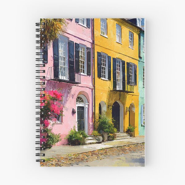 Item preview, Historic Charleston Colorful Row Houses Southern Charm Rainbow Row Houses  designed and sold by daila70.