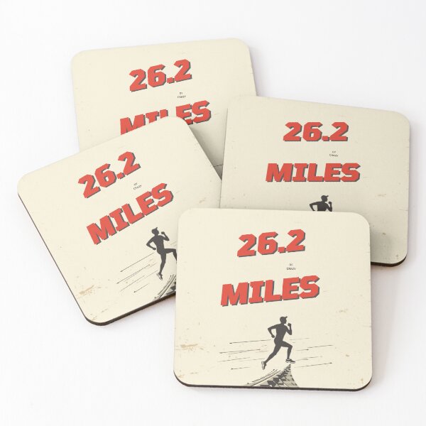 Item preview, 26.2 Miles of Crazy — Funny Marathon Runner Gift designed and sold by RedRubyBubble.