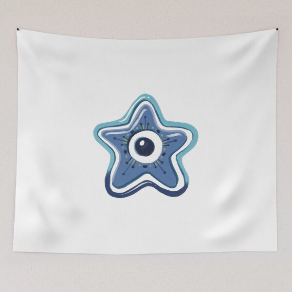 Item preview, Evil Eye - Blue Totem Star designed and sold by Mystic Eye Loom Studio .