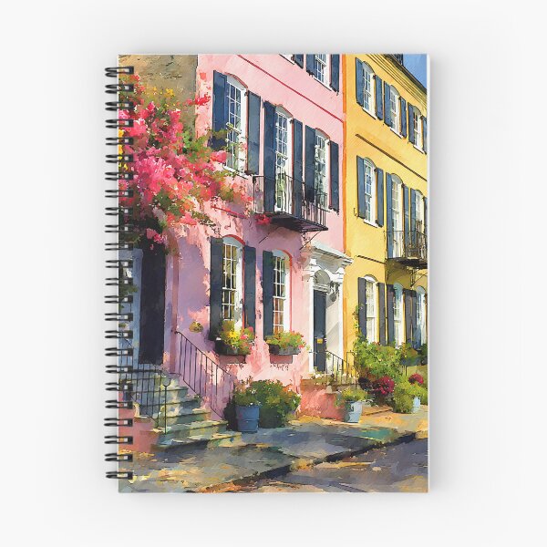 Item preview, Charleston Pastel Homes Warm Light Coastal Vibe designed and sold by daila70.