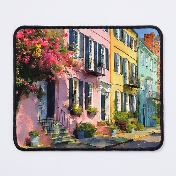 Item preview, Charleston Pastel Homes Warm Light Coastal Vibe designed and sold by daila70.