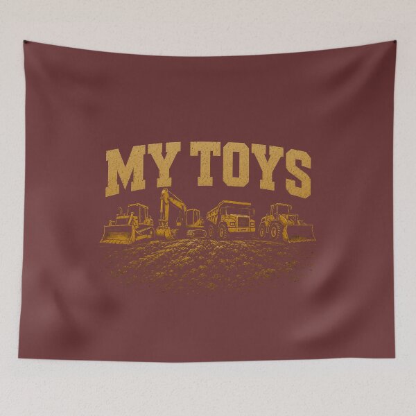 Item preview, My Toys Heavy Equipment Vintage Construction Operator Design designed and sold by kakmi-art.