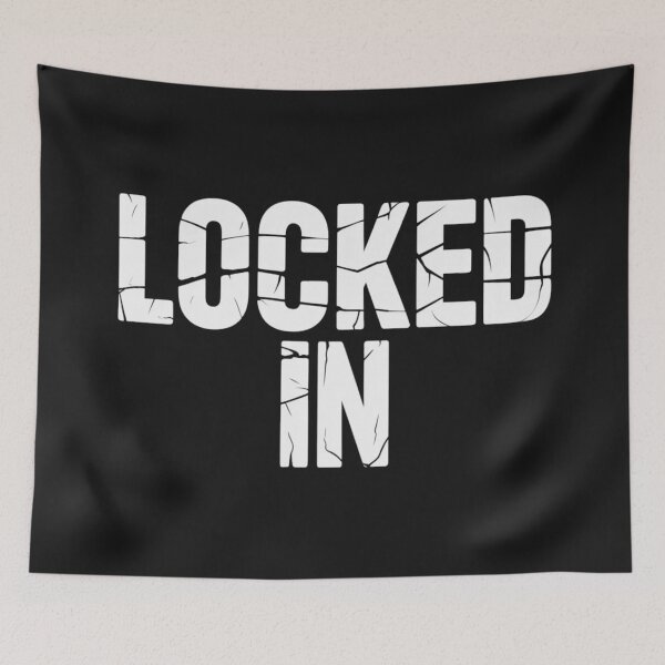 Item preview, Locked In Minimalist Motivational Quote Clean Aesthetic Design designed and sold by NatArtSA.