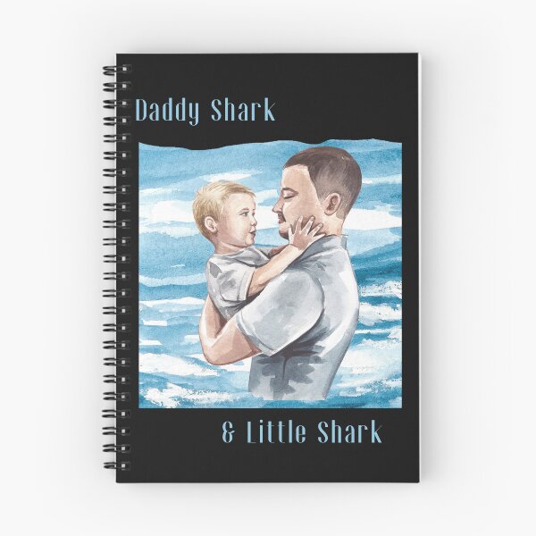 Item preview, Daddy Shark and Little Shark Watercolor Father Son designed and sold by Rhodes Shop.