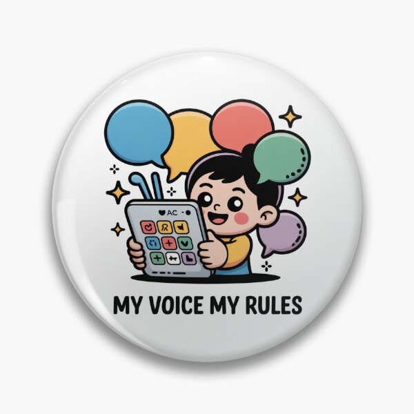 Item preview, My Voice My Rules AAC User Art designed and sold by LukaRealm.