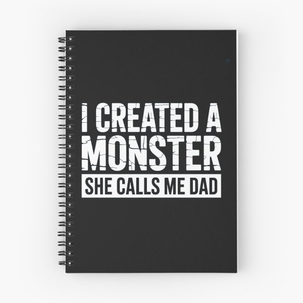 Item preview, I Created a Monster She Calls Me Dad Funny Minimalist Dad Design designed and sold by NatArtSA.