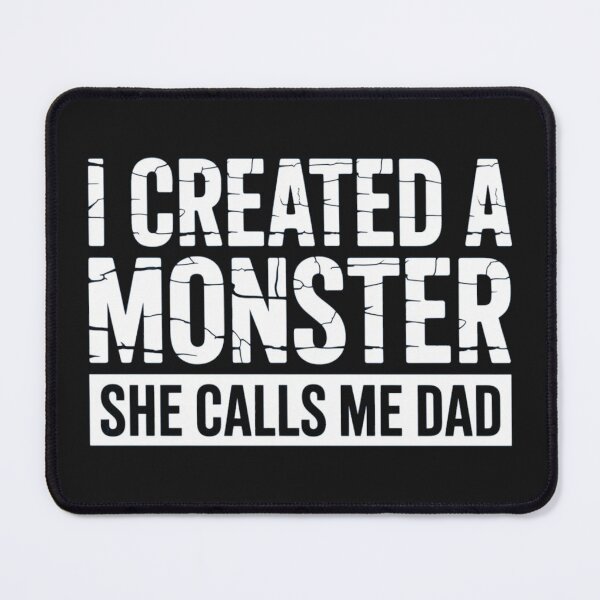 Item preview, I Created a Monster She Calls Me Dad Funny Minimalist Dad Design designed and sold by NatArtSA.